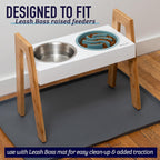 Slow Feeder Dog Bowls - Cup Maze Puzzle Food Bowl with Feeder Holes, Fits into Elevated Pet Feeders - Slow Eating for Large, Medium & Small Sized Breeds (2 Cup - 7.5-8 Inch Feeder Holes)