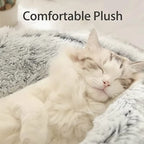 Cozy 2-in-1 Plush Cat Bed & Warm Pet House - Perfect for Cats and Small Dogs