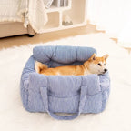 Travel Booster Car Seat – Cozy, Secure, and Stylish for Every Pet Adventure!