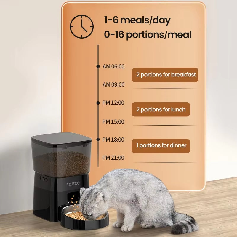Revolutionize Your Pet's Mealtime with the Smart Auto Pet Feeder – Perfect Portions Every Time!