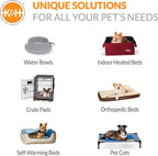 Original Bolster Pet Cot Outdoor Elevated Dog Bed with Removable Bolsters - Chocolate/Black Mesh