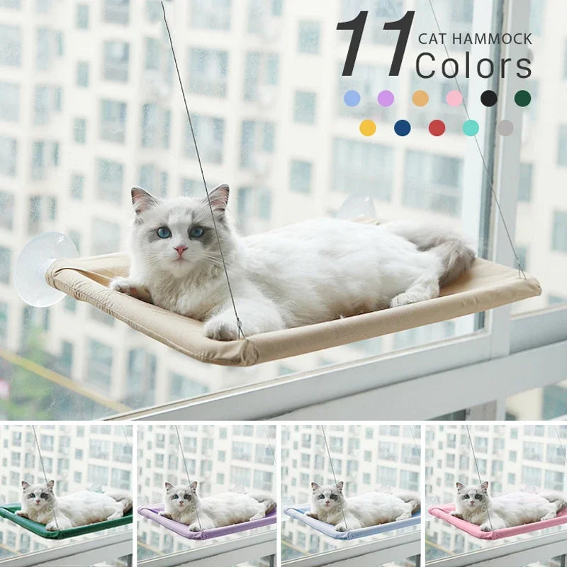 Elevate Your Cat's Comfort with the SunBasker Window Hammock – The Perfect Sunny Lounge for Feline Relaxation