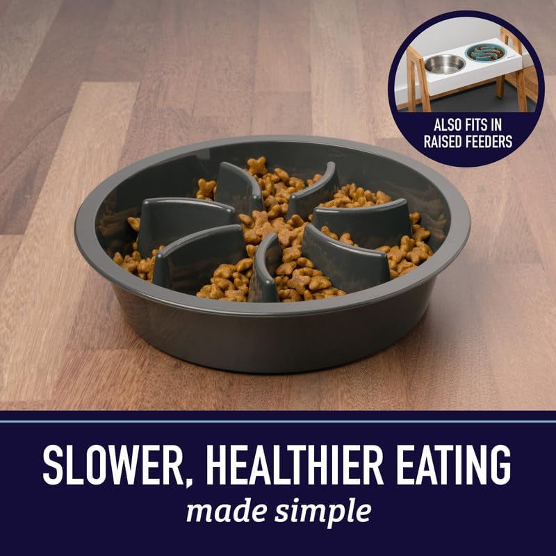 Engaging Slow Feeder Dog Bowl - Fun Cup Maze Puzzle Design for Healthy Eating, Perfect for All Breeds